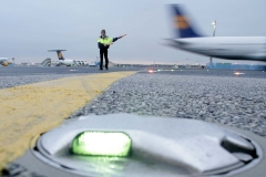 Flughafen Frankfurt M. , Rollfeld Rampe, Marshaller